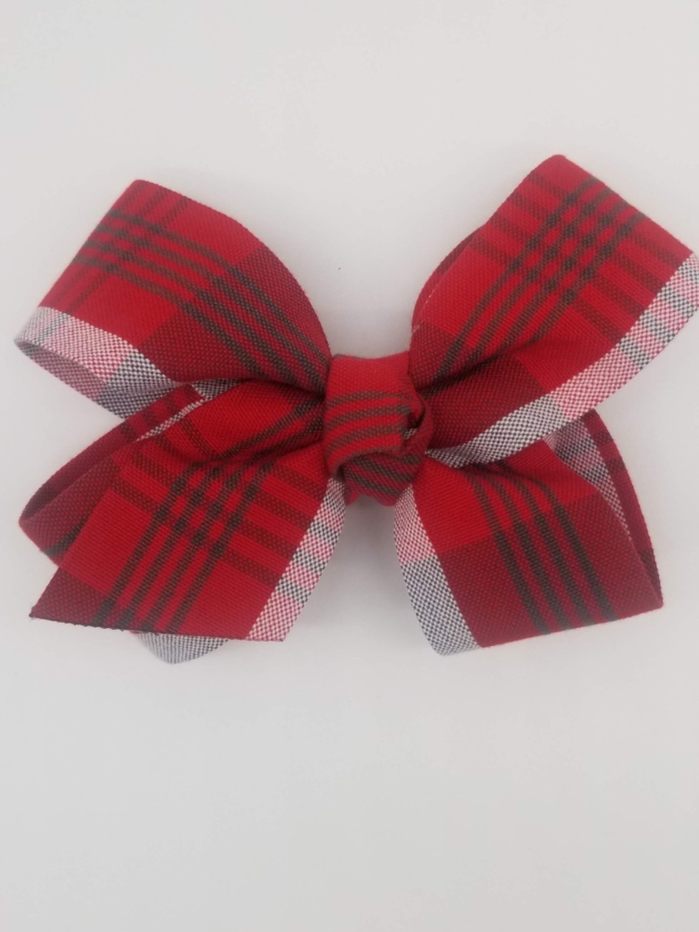 Large Jo Jo Hair bow- Plaid 259